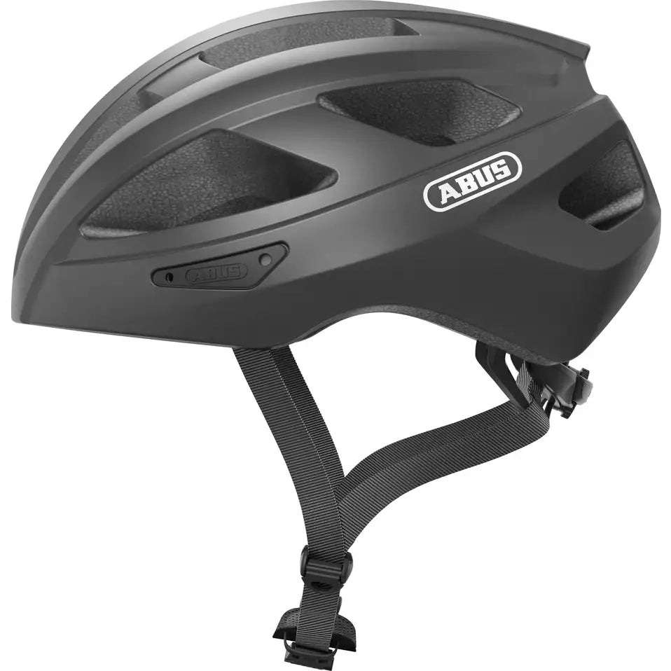 ABUS Macator fietshelm shiny titan, zijaanzicht